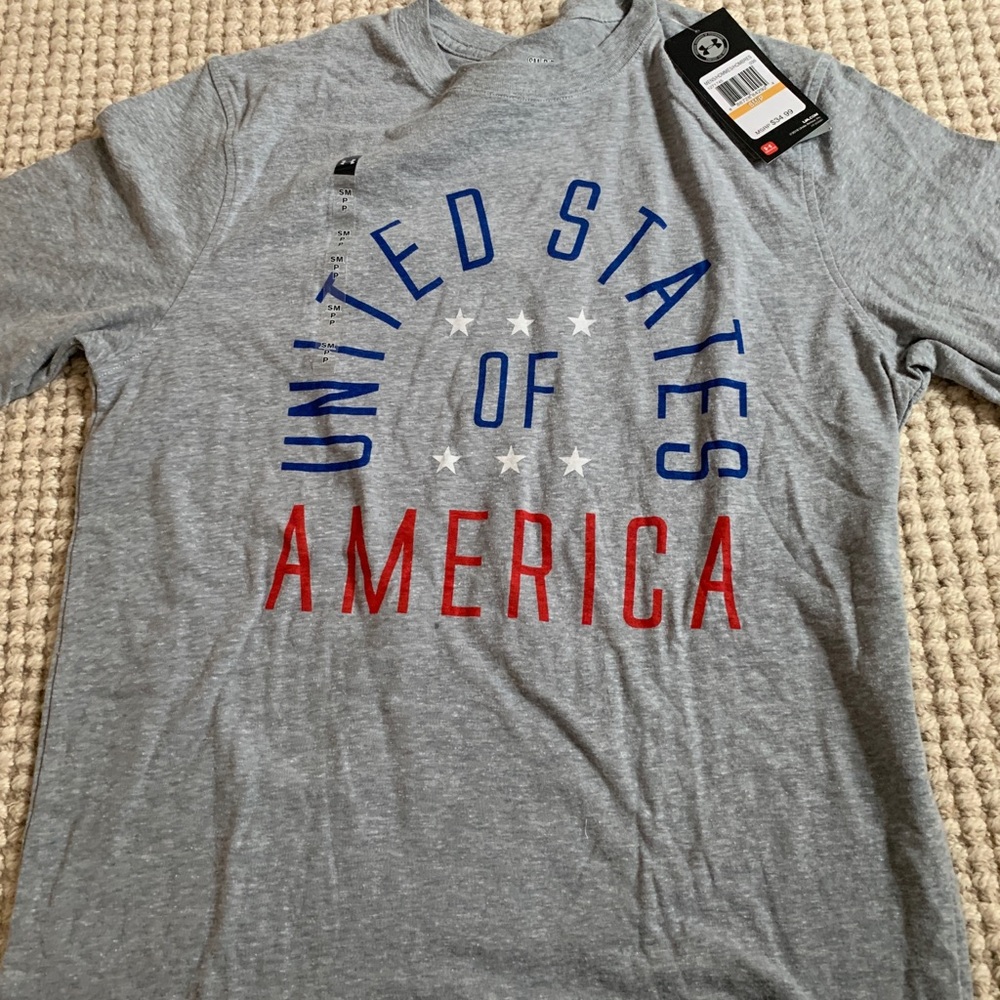 New Men’s Under Armour USA T-shirt